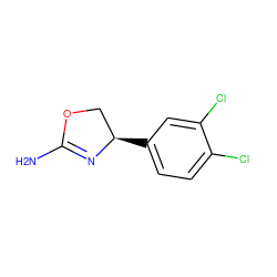 NC1=N[C@H](c2ccc(Cl)c(Cl)c2)CO1 ZINC000083952634