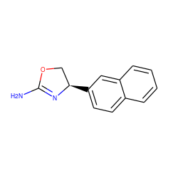 NC1=N[C@H](c2ccc3ccccc3c2)CO1 ZINC000083964410