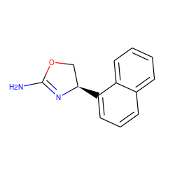 NC1=N[C@H](c2cccc3ccccc23)CO1 ZINC000083964702