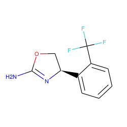 NC1=N[C@H](c2ccccc2C(F)(F)F)CO1 ZINC000083965063