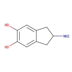 NC1Cc2cc(O)c(O)cc2C1 ZINC000029229119
