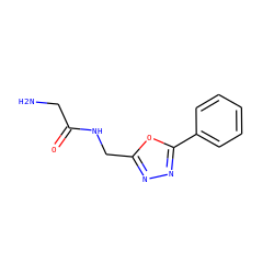NCC(=O)NCc1nnc(-c2ccccc2)o1 ZINC001772592726