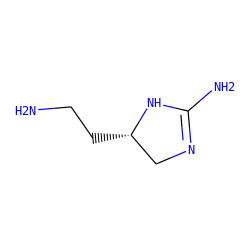 NCC[C@H]1CN=C(N)N1 ZINC000040934220