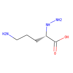 NCCC[C@H](NN)C(=O)O ZINC000019168351