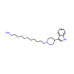 NCCCCCCCCCCCN1CCC(c2c[nH]c3ccccc23)CC1 ZINC000028957544