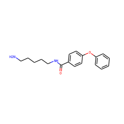 NCCCCCNC(=O)c1ccc(Oc2ccccc2)cc1 ZINC000028654107