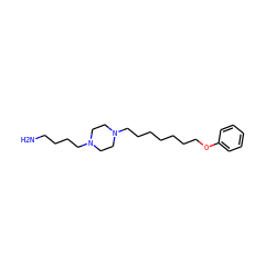 NCCCCN1CCN(CCCCCCCOc2ccccc2)CC1 ZINC000103192200