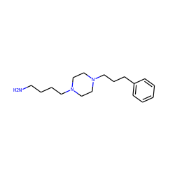 NCCCCN1CCN(CCCc2ccccc2)CC1 ZINC000019852856