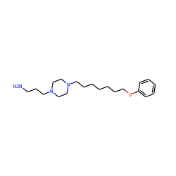 NCCCN1CCN(CCCCCCCOc2ccccc2)CC1 ZINC000103193810