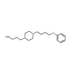 NCCCN1CCN(CCCCOc2ccccc2)CC1 ZINC000103193911