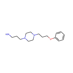 NCCCN1CCN(CCCOc2ccccc2)CC1 ZINC000061815633