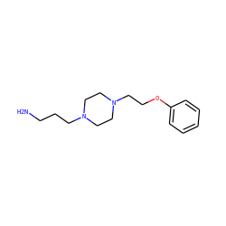 NCCCN1CCN(CCOc2ccccc2)CC1 ZINC000019933781
