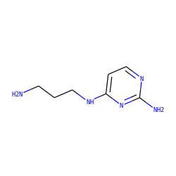 NCCCNc1ccnc(N)n1 ZINC000032011336