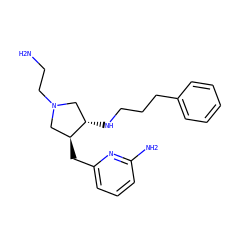 NCCN1C[C@H](Cc2cccc(N)n2)[C@@H](NCCCc2ccccc2)C1 ZINC000064448247