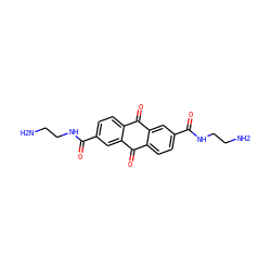 NCCNC(=O)c1ccc2c(c1)C(=O)c1ccc(C(=O)NCCN)cc1C2=O ZINC000029060146