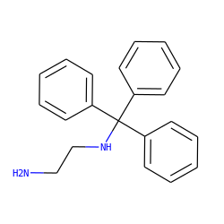 NCCNC(c1ccccc1)(c1ccccc1)c1ccccc1 ZINC000022200109