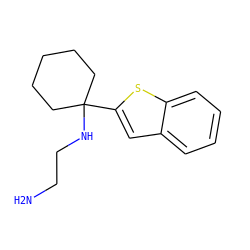 NCCNC1(c2cc3ccccc3s2)CCCCC1 ZINC000022936146
