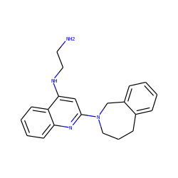 NCCNc1cc(N2CCCc3ccccc3C2)nc2ccccc12 ZINC000205298300