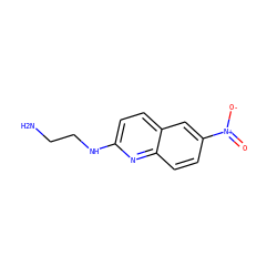 NCCNc1ccc2cc([N+](=O)[O-])ccc2n1 ZINC000029337157