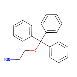 NCCOC(c1ccccc1)(c1ccccc1)c1ccccc1 ZINC000034164507