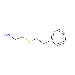 NCCSCCc1ccccc1 ZINC000001736320