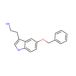 NCCc1c[nH]c2ccc(OCc3ccccc3)cc12 ZINC000000057128