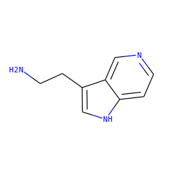 NCCc1c[nH]c2ccncc12 ZINC000045328765