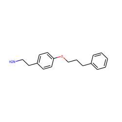 NCCc1ccc(OCCCc2ccccc2)cc1 ZINC000011891624