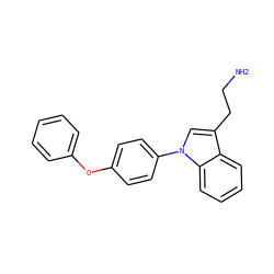 NCCc1cn(-c2ccc(Oc3ccccc3)cc2)c2ccccc12 ZINC000146632756