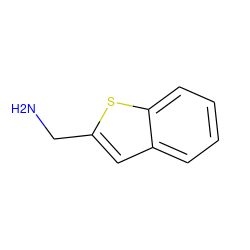 NCc1cc2ccccc2s1 ZINC000000064943