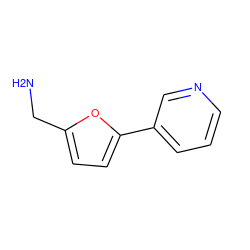 NCc1ccc(-c2cccnc2)o1 ZINC000013607134