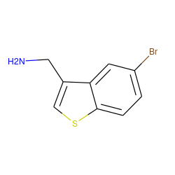 NCc1csc2ccc(Br)cc12 ZINC000005177616