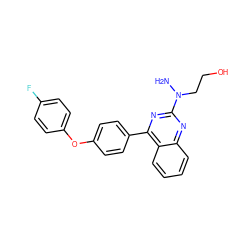 NN(CCO)c1nc(-c2ccc(Oc3ccc(F)cc3)cc2)c2ccccc2n1 ZINC000115759936