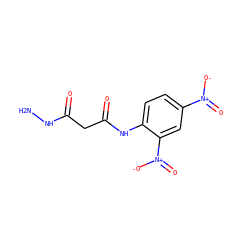 NNC(=O)CC(=O)Nc1ccc([N+](=O)[O-])cc1[N+](=O)[O-] ZINC000299825419