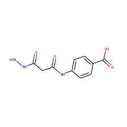 NNC(=O)CC(=O)Nc1ccc(C(=O)O)cc1 ZINC000001646836