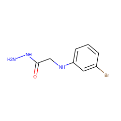 NNC(=O)CNc1cccc(Br)c1 ZINC000001732051
