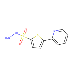 NNS(=O)(=O)c1ccc(-c2ccccn2)s1 ZINC000000126122