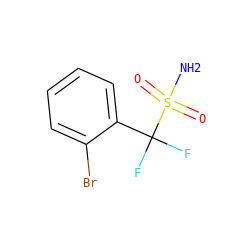 NS(=O)(=O)C(F)(F)c1ccccc1Br ZINC000028564711