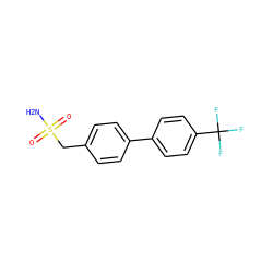 NS(=O)(=O)Cc1ccc(-c2ccc(C(F)(F)F)cc2)cc1 ZINC000028711930