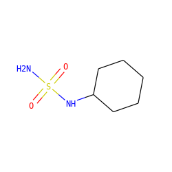 NS(=O)(=O)NC1CCCCC1 ZINC000013488084
