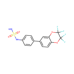 NS(=O)(=O)Nc1ccc(-c2ccc3c(c2)OC(F)(F)C(F)(F)O3)cc1 ZINC000028712024