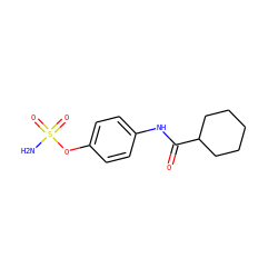 NS(=O)(=O)Oc1ccc(NC(=O)C2CCCCC2)cc1 ZINC000653847476