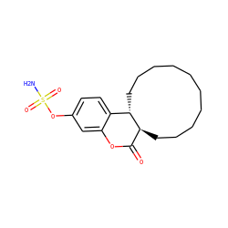 NS(=O)(=O)Oc1ccc2c(c1)OC(=O)[C@@H]1CCCCCCCCCC[C@@H]21 ZINC000653816405