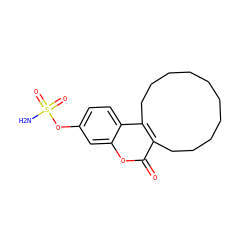 NS(=O)(=O)Oc1ccc2c3c(c(=O)oc2c1)CCCCCCCCCC3 ZINC000473136351