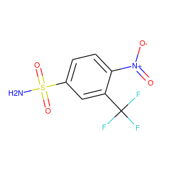 NS(=O)(=O)c1ccc([N+](=O)[O-])c(C(F)(F)F)c1 ZINC000002243201