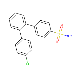 NS(=O)(=O)c1ccc(-c2ccccc2-c2ccc(Cl)cc2)cc1 ZINC000013755784