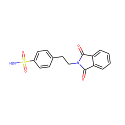 NS(=O)(=O)c1ccc(CCN2C(=O)c3ccccc3C2=O)cc1 ZINC000142331658