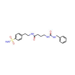 NS(=O)(=O)c1ccc(CCNC(=O)CCCNC(=O)NCc2ccccc2)cc1 ZINC000299820231