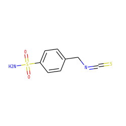 NS(=O)(=O)c1ccc(CN=C=S)cc1 ZINC000019840576