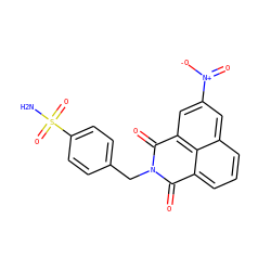 NS(=O)(=O)c1ccc(CN2C(=O)c3cccc4cc([N+](=O)[O-])cc(c34)C2=O)cc1 ZINC001772605000